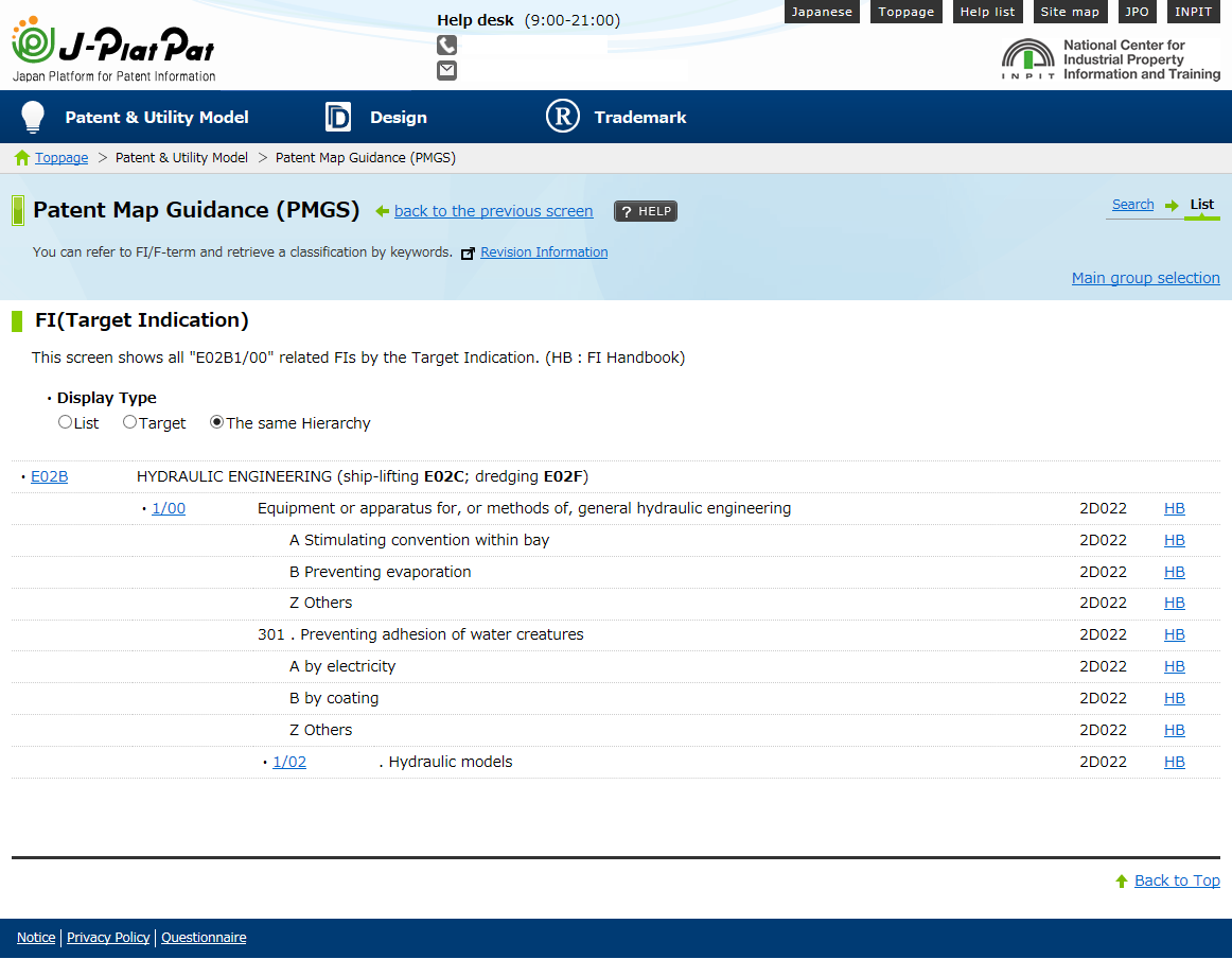 FI target indication