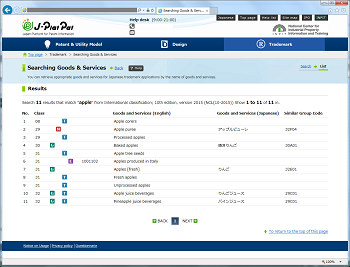 List screen