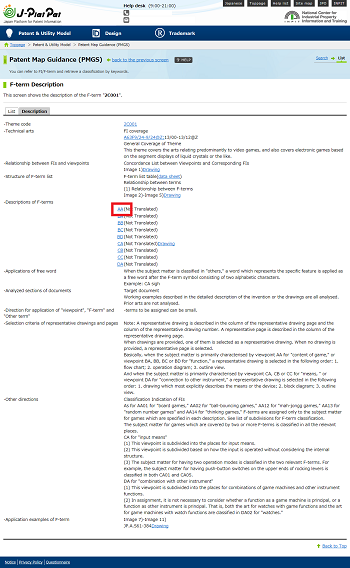 F-term description