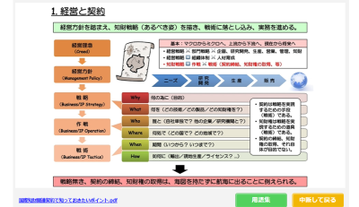 サムネイル画像：動画「国際知財関連契約で知っておきたいポイント」