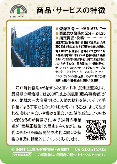 武州正藍染（裏）